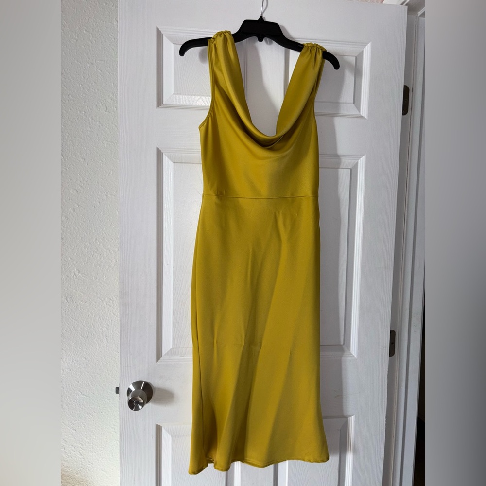 Elegant Chartreuse Dress by NastyGal